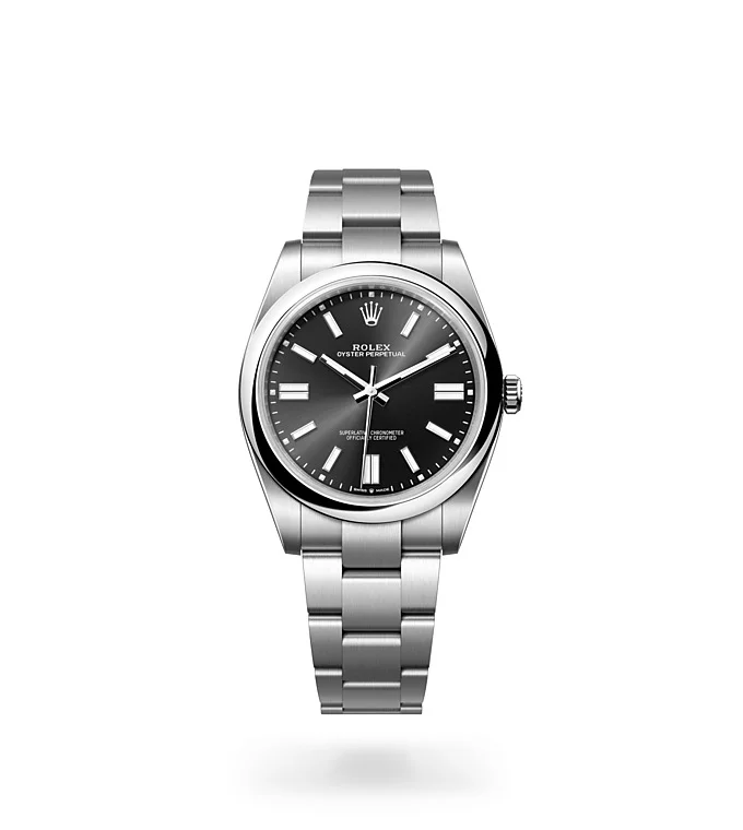 Rolex Oyster Perpetual Oyster, 41 mm, Edelstahl Oystersteel - M124300-0002 at Huber Fine Watches & Jewellery