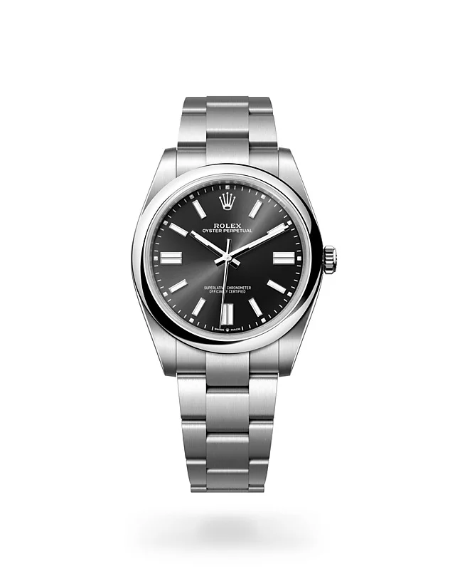 Rolex Oyster Perpetual Oyster, 41 mm, Edelstahl Oystersteel - M124300-0002 at Huber Fine Watches & Jewellery