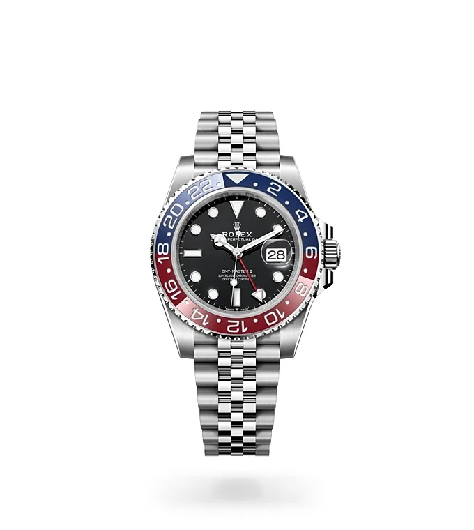 Rolex GMT-Master II Oyster, 40 mm, Edelstahl Oystersteel - M126710BLRO-0001 at Huber Fine Watches & Jewellery