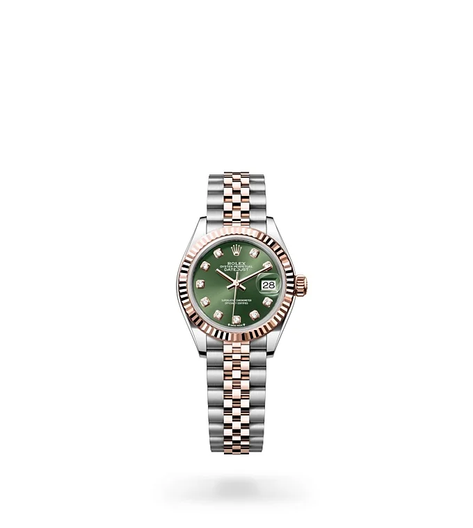 Rolex Lady-Datejust Oyster, 28 mm, Edelstahl Oystersteel und Everose-Gold - M279171-0007 at Huber Fine Watches & Jewellery