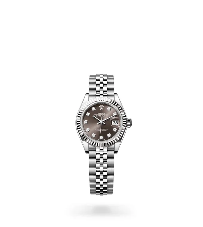 Rolex Lady-Datejust Oyster, 28 mm, Edelstahl Oystersteel und Weißgold - M279174-0015 at Huber Fine Watches & Jewellery