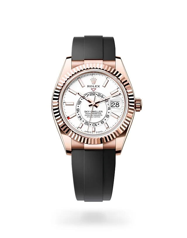 Rolex Sky-Dweller Oyster, 42 mm, Everose-Gold - M336235-0003 at Huber Fine Watches & Jewellery