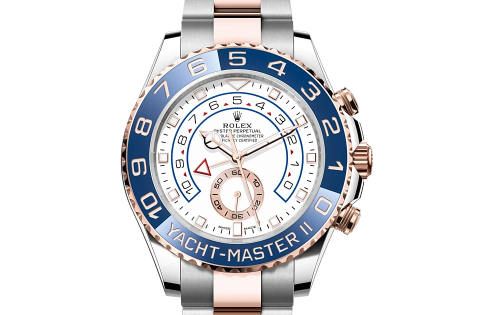 Rolex Yacht-Master Oyster, 44 mm, Edelstahl Oystersteel und Everose-Gold - M116681-0002 at Huber Fine Watches & Jewellery