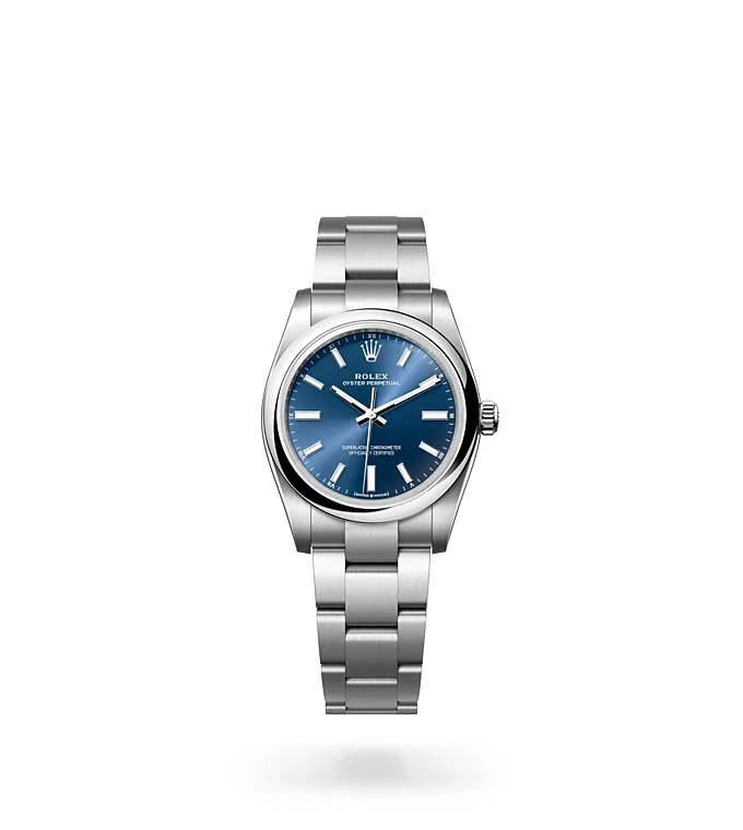 Rolex Oyster Perpetual Oyster, 34 mm, Edelstahl Oystersteel - M124200-0003 at Huber Fine Watches & Jewellery