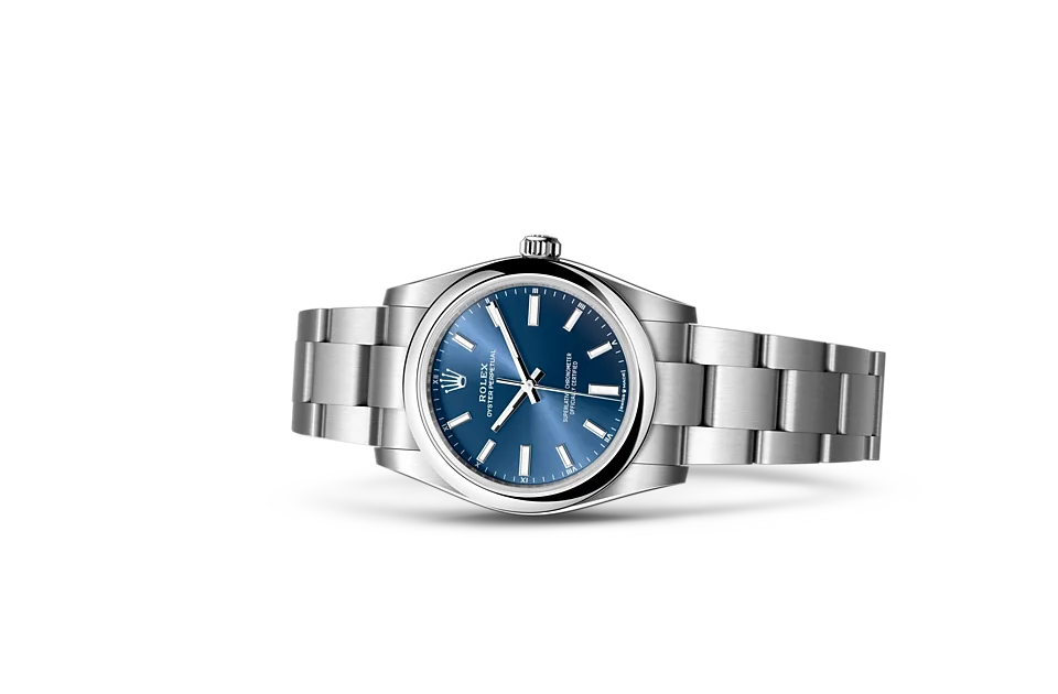 Rolex Oyster Perpetual Oyster, 34 mm, Edelstahl Oystersteel - M124200-0003 at Huber Fine Watches & Jewellery