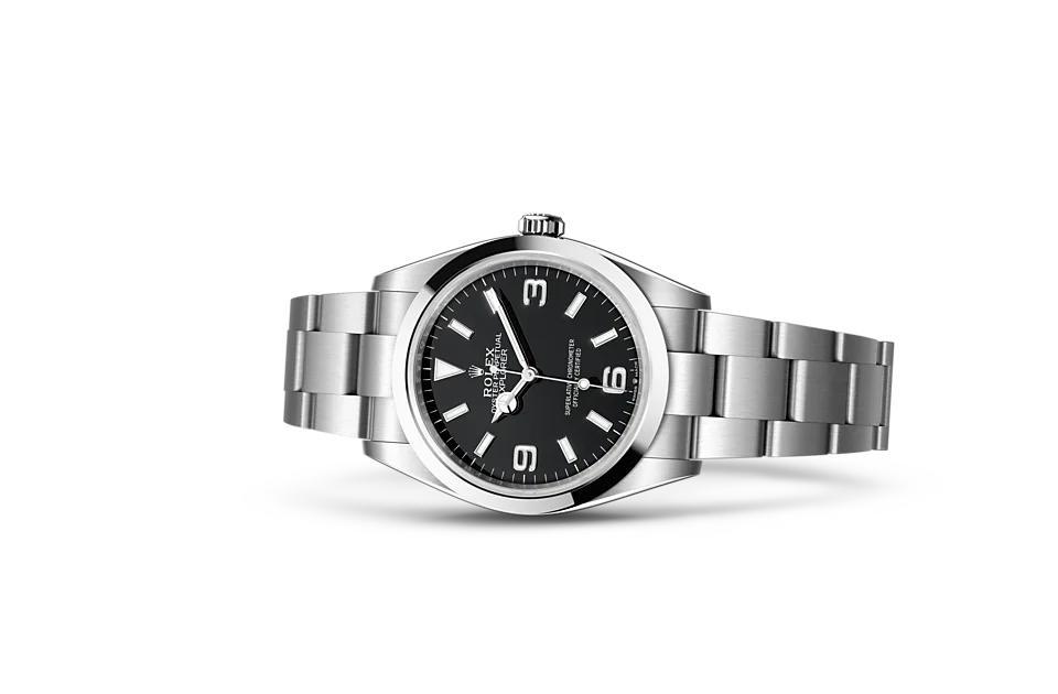 Rolex Explorer Oyster, 36 mm, Edelstahl Oystersteel - M124270-0001 at Huber Fine Watches & Jewellery