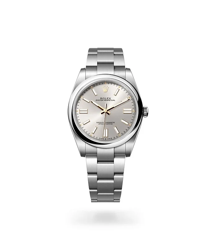 Rolex Oyster Perpetual Oyster, 41 mm, Edelstahl Oystersteel - M124300-0001 at Huber Fine Watches & Jewellery