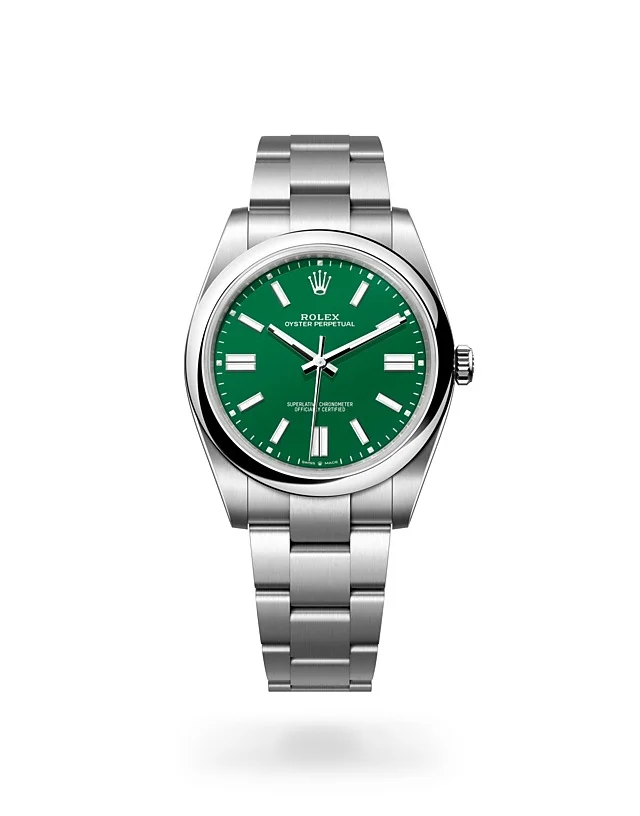 Rolex Oyster Perpetual Oyster, 41 mm, Edelstahl Oystersteel - M124300-0005 at Huber Fine Watches & Jewellery