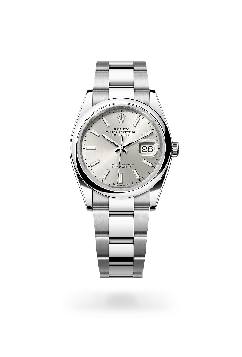 Rolex Datejust Oyster, 36 mm, Edelstahl Oystersteel - M126200-0002 at Huber Fine Watches & Jewellery