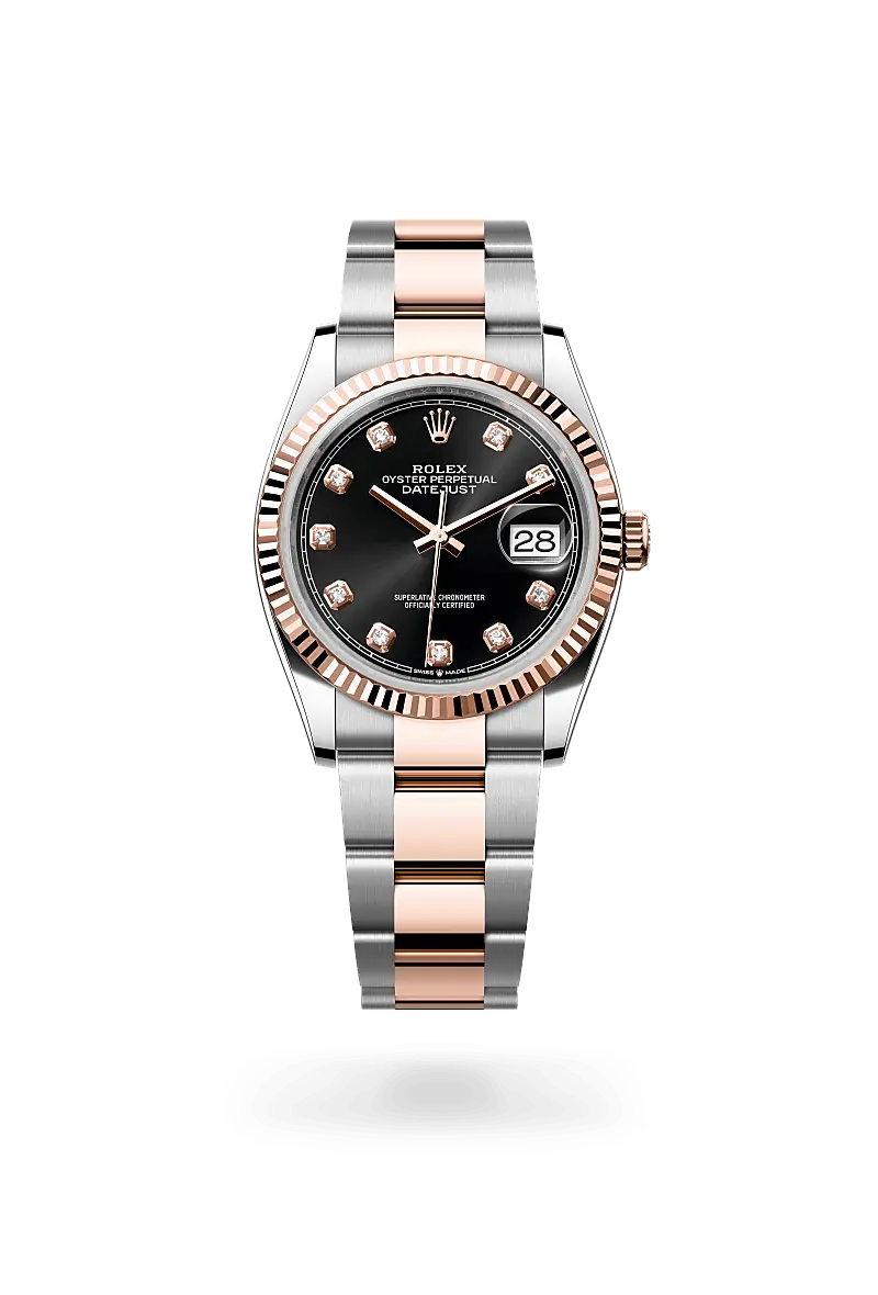Rolex Datejust 36 in Everose Rolesor - combination of Oystersteel and Everose gold