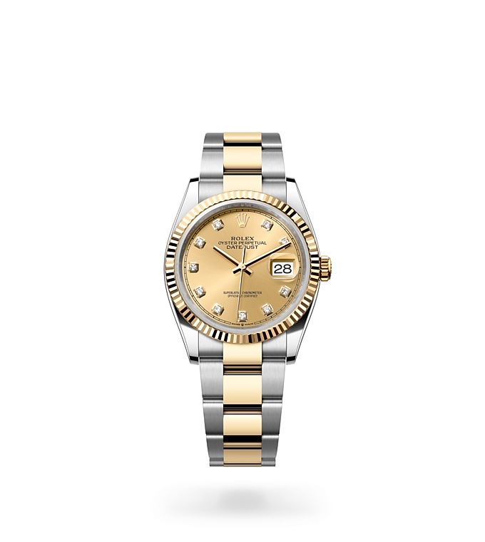 Rolex Datejust in Edelstahl Oystersteel und Gold, M126333-0005 | Huber