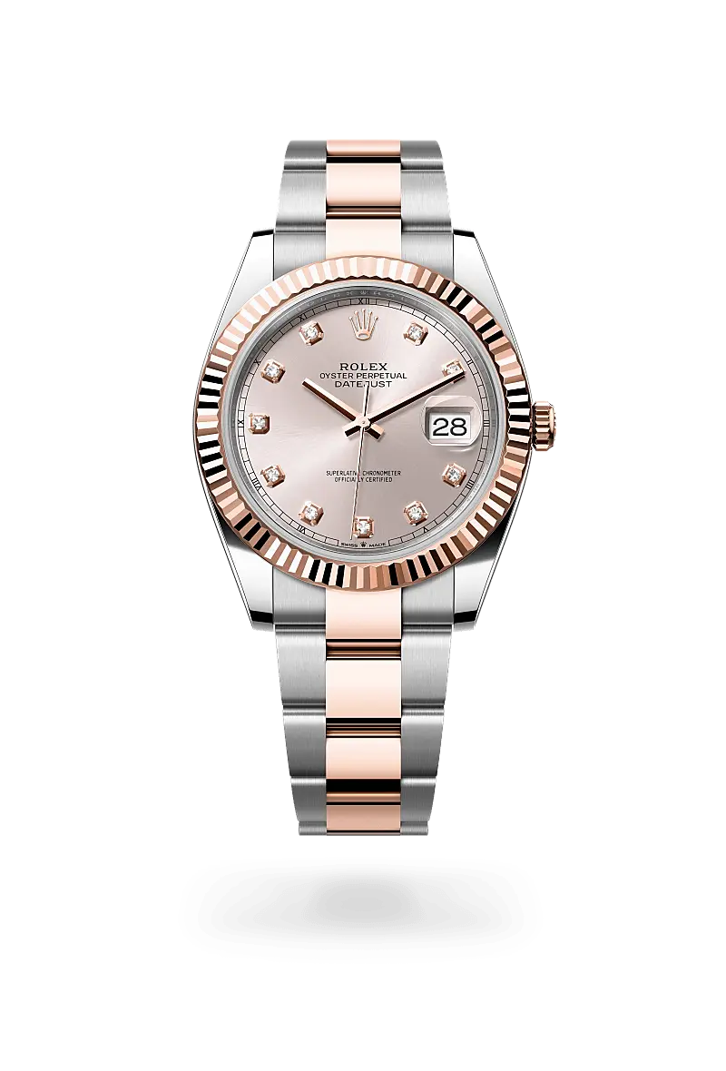 Rolex Datejust Oyster, 41 mm, Oystersteel and Everose gold - M126331-0007 at Huber Fine Watches & Jewellery