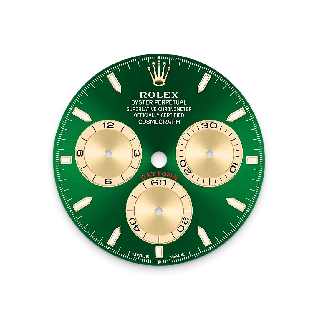 Bright green dial