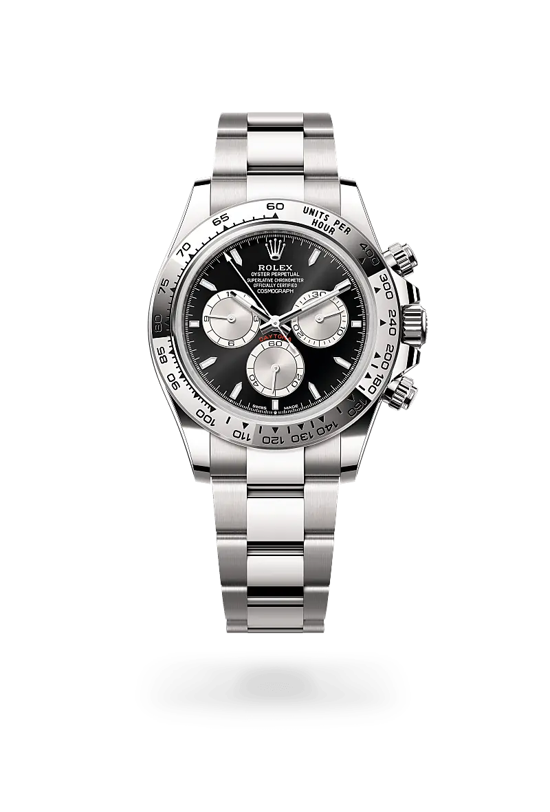 Rolex Cosmograph Daytona Oyster, 40 mm, white gold - M126509-0001 at Huber Fine Watches & Jewellery