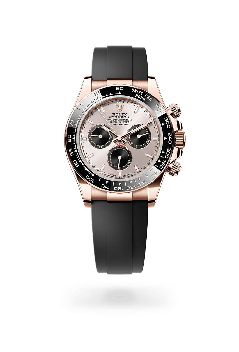 Rolex Cosmograph Daytona Oyster, 40 mm, Everose gold - M126515LN-0006 at Huber Fine Watches & Jewellery
