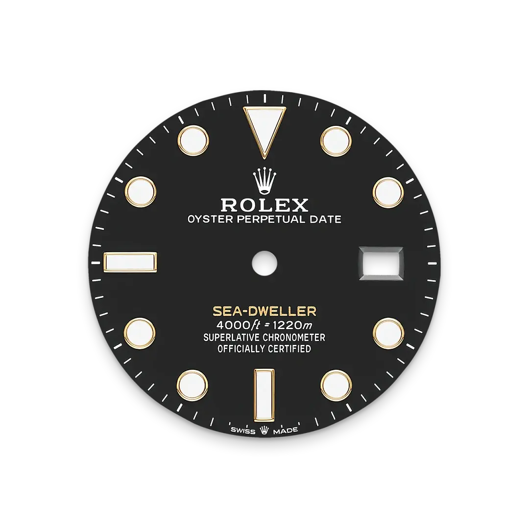 Intense black dial