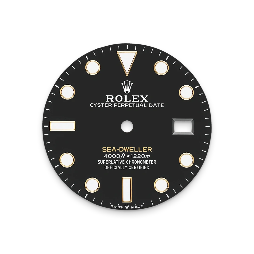 Intense black dial