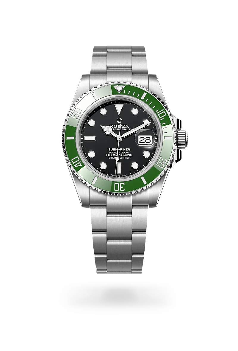 Rolex Submariner Oyster, 41 mm, Edelstahl Oystersteel - M126610LV-0002 at Huber Fine Watches & Jewellery