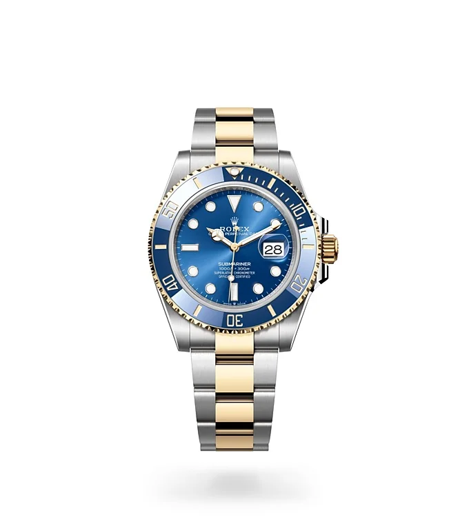 Rolex Submariner Oyster, 41 mm, Edelstahl Oystersteel und Gelbgold - M126613LB-0002 at Huber Fine Watches & Jewellery