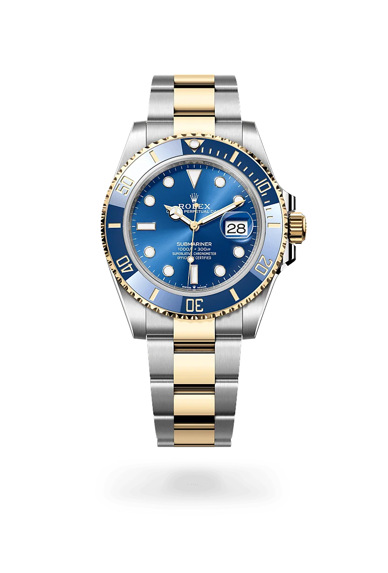 Rolex Submariner Oyster, 41 mm, Edelstahl Oystersteel und Gelbgold - M126613LB-0002 at Huber Fine Watches & Jewellery