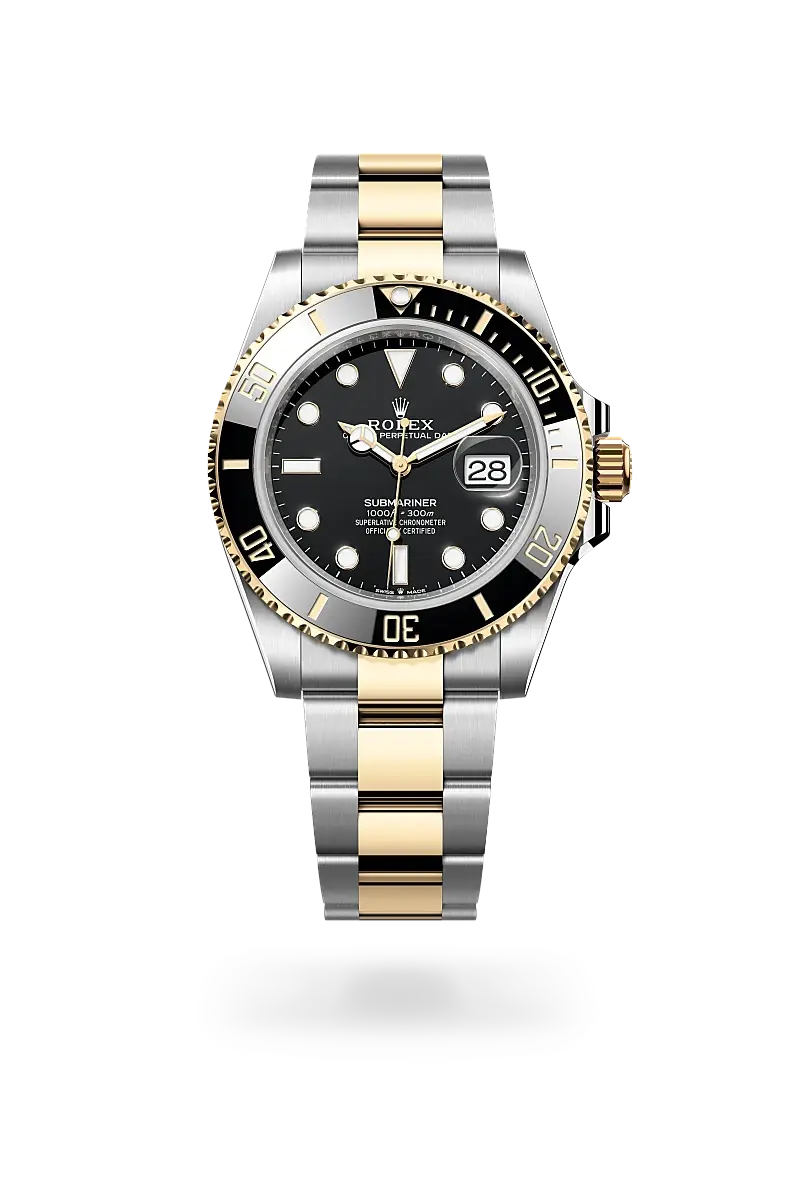 Rolex Submariner Oyster, 41 mm, Edelstahl Oystersteel und Gelbgold - M126613LN-0002 at Huber Fine Watches & Jewellery