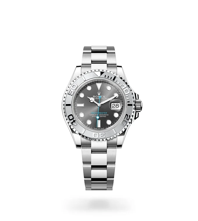 Rolex Yacht-Master Oyster, 40 mm, Edelstahl Oystersteel und Platin - M126622-0001 at Huber Fine Watches & Jewellery