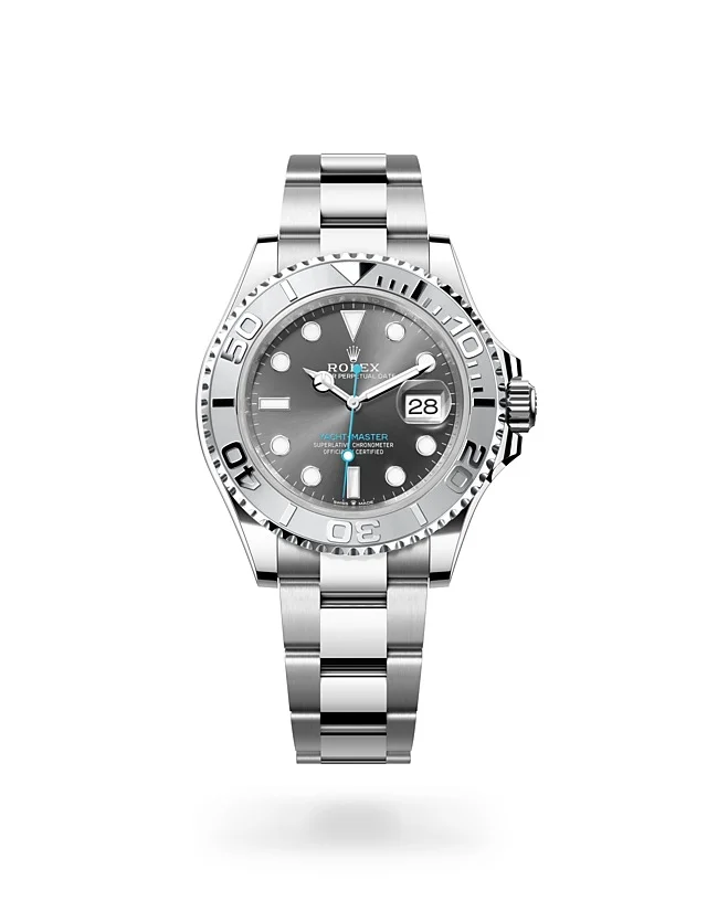 Rolex Yacht-Master Oyster, 40 mm, Edelstahl Oystersteel und Platin - M126622-0001 at Huber Fine Watches & Jewellery