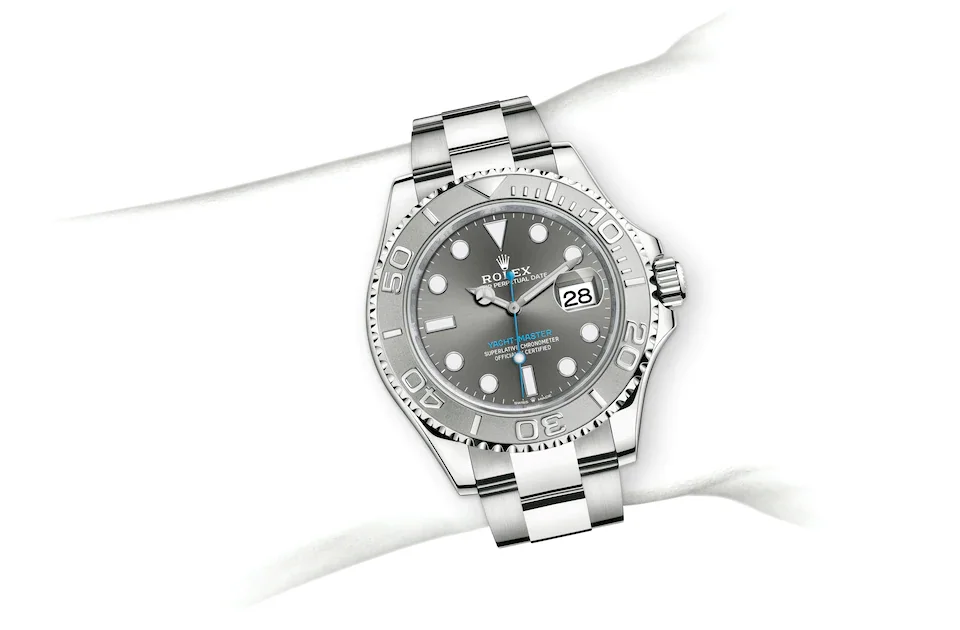 Rolex Yacht-Master Oyster, 40 mm, Edelstahl Oystersteel und Platin - M126622-0001 at Huber Fine Watches & Jewellery