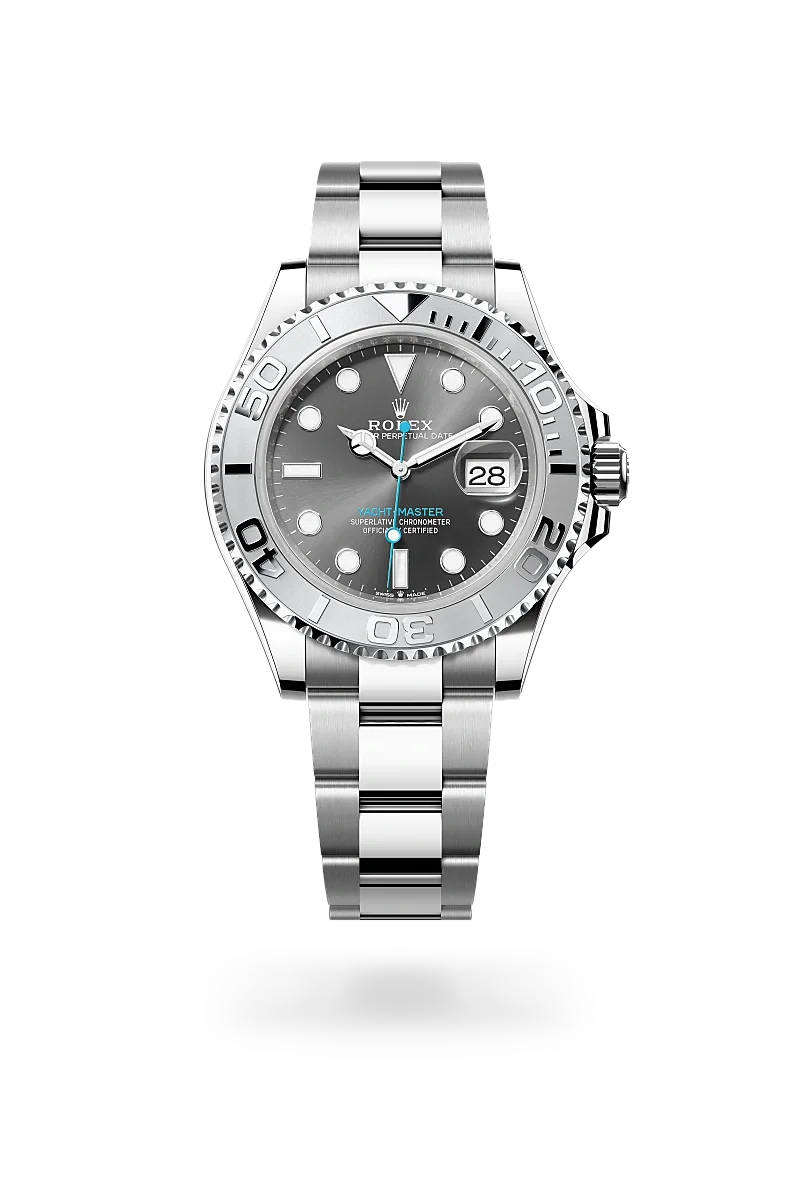 Rolex Yacht-Master Oyster, 40 mm, Edelstahl Oystersteel und Platin - M126622-0001 at Huber Fine Watches & Jewellery