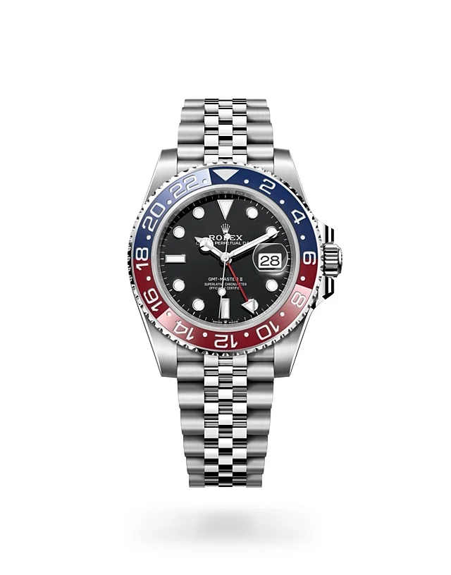 Rolex GMT-Master II Oyster, 40 mm, Edelstahl Oystersteel - M126710BLRO-0001 at Huber Fine Watches & Jewellery