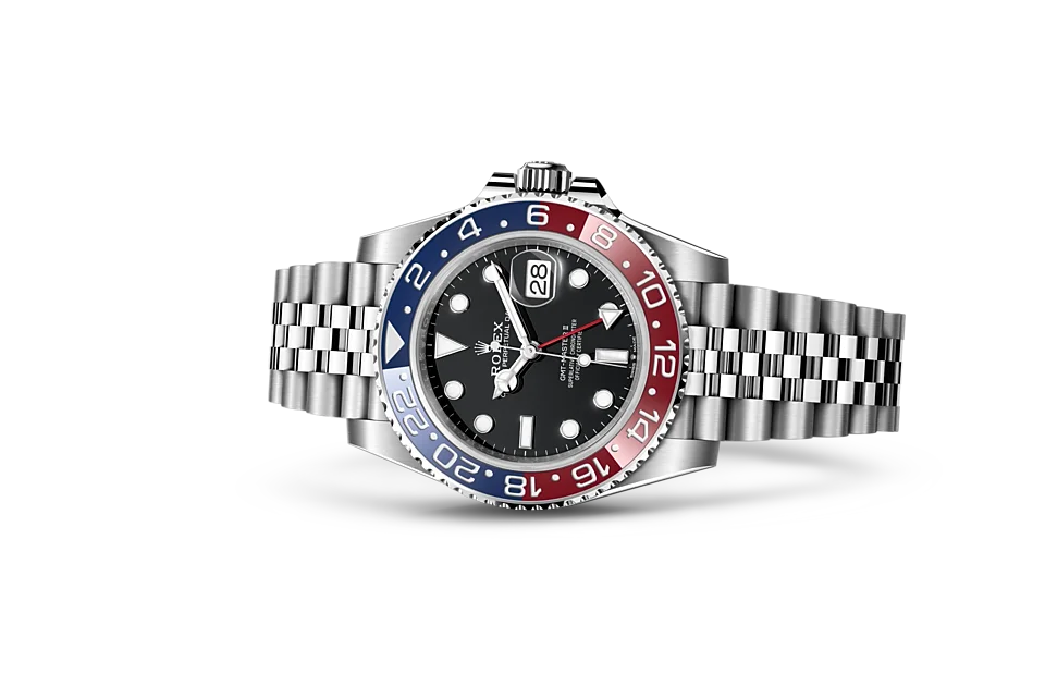 Rolex GMT-Master II Oyster, 40 mm, Edelstahl Oystersteel - M126710BLRO-0001 at Huber Fine Watches & Jewellery