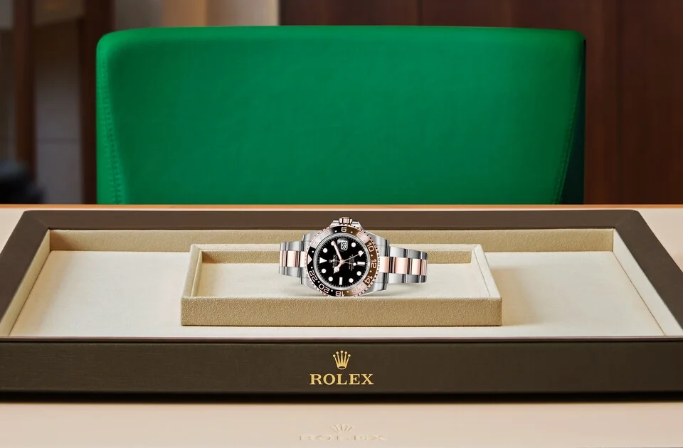 Rolex GMT-Master II Oyster, 40 mm, Edelstahl Oystersteel und Everose-Gold - M126711CHNR-0002 at Huber Fine Watches & Jewellery
