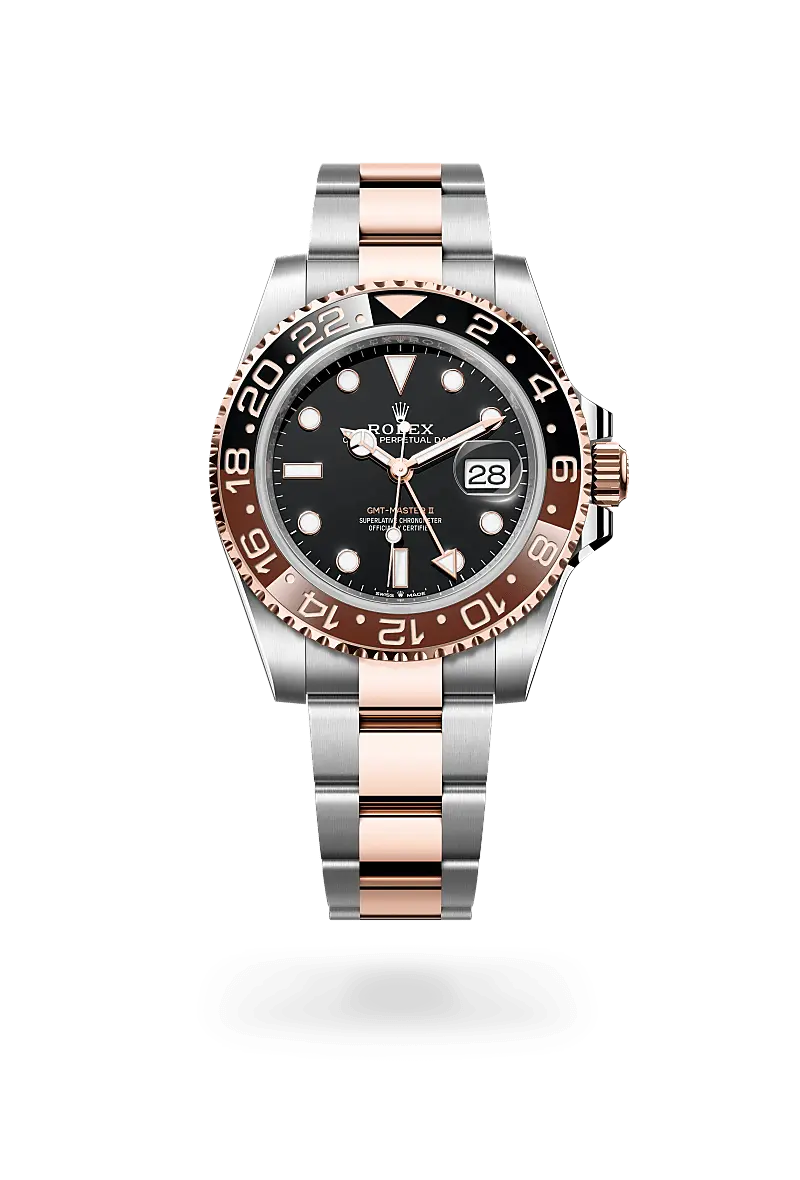 Rolex GMT-Master II Oyster, 40 mm, Edelstahl Oystersteel und Everose-Gold - M126711CHNR-0002 at Huber Fine Watches & Jewellery