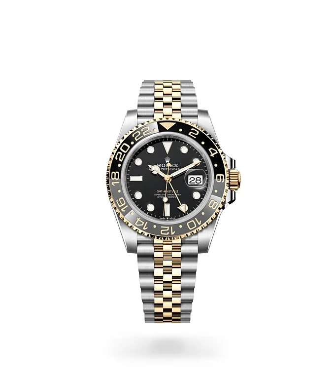 Rolex GMT-Master II Oyster, 40 mm, Edelstahl Oystersteel und Gelbgold - M126713GRNR-0001 at Huber Fine Watches & Jewellery