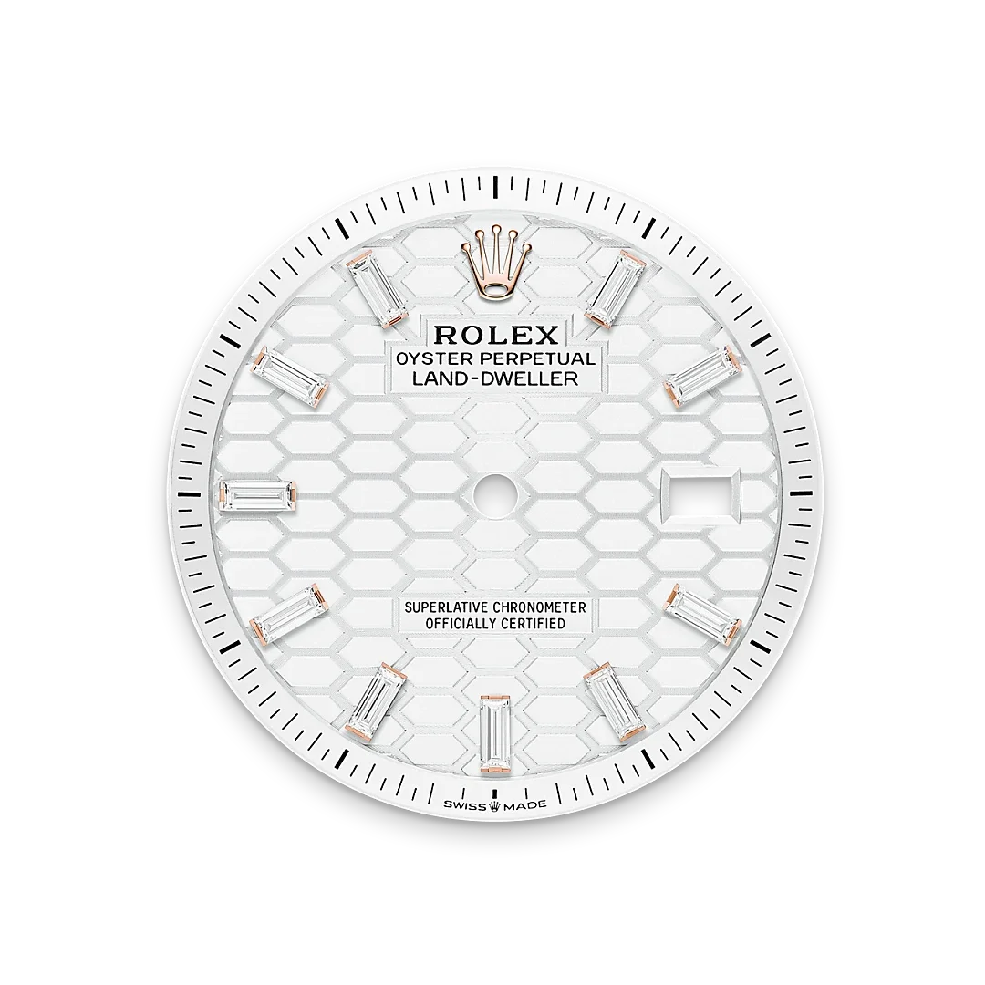 Intense white dial
