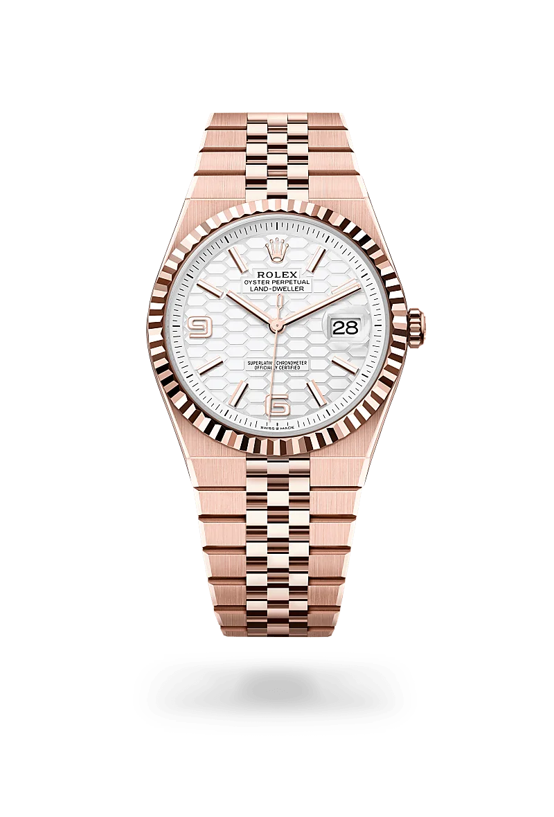 Rolex Land-Dweller Oyster, 40 mm, Everose gold - M127335-0001 at Huber Fine Watches & Jewellery