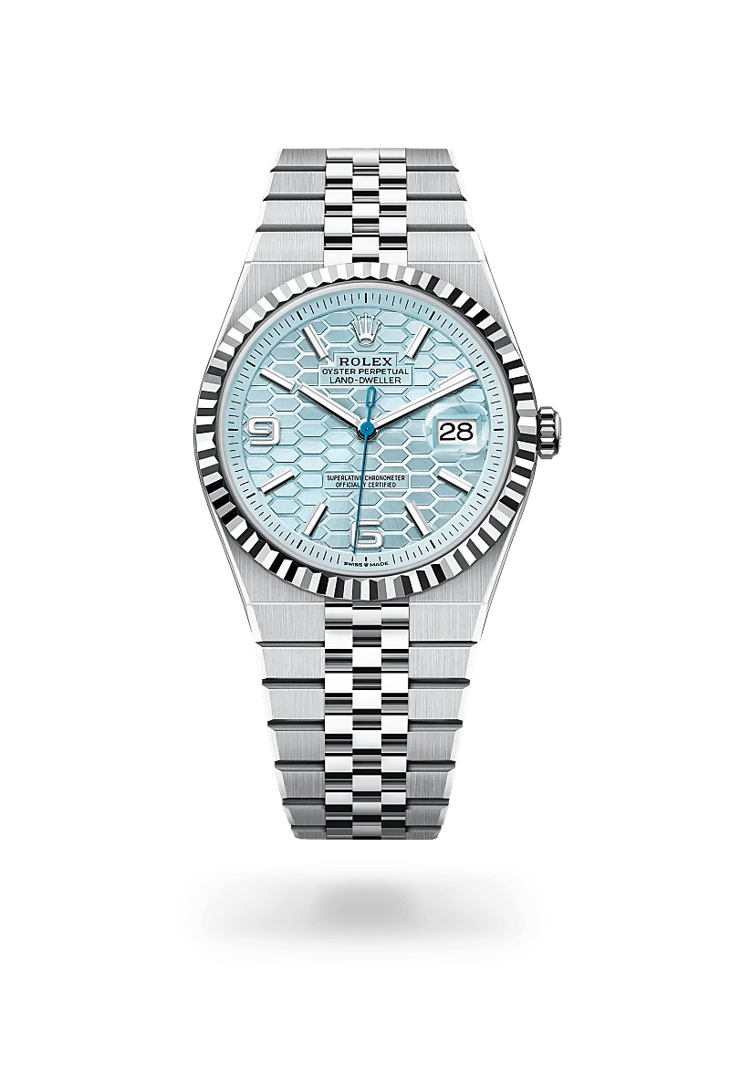 Rolex Land-Dweller Oyster, 40 mm, platinum - M127336-0001 at Huber Fine Watches & Jewellery
