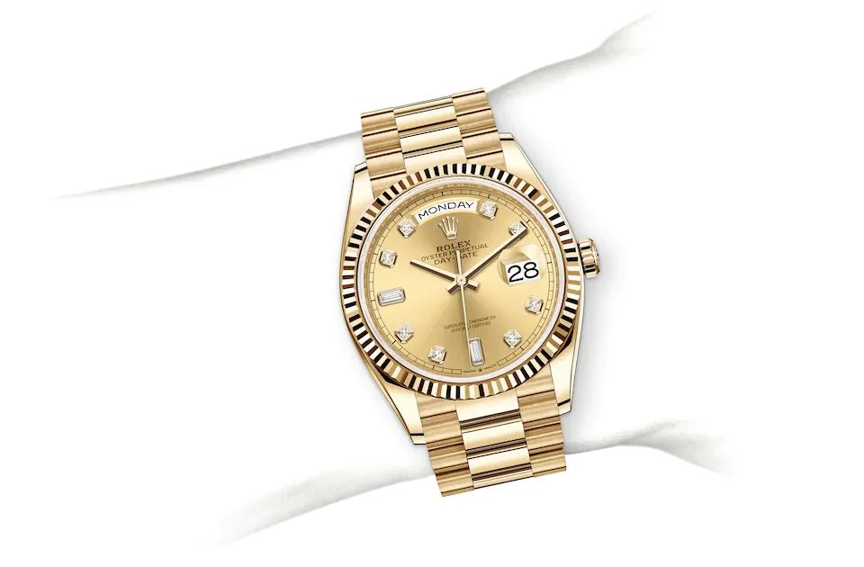 Rolex day clearance date all gold
