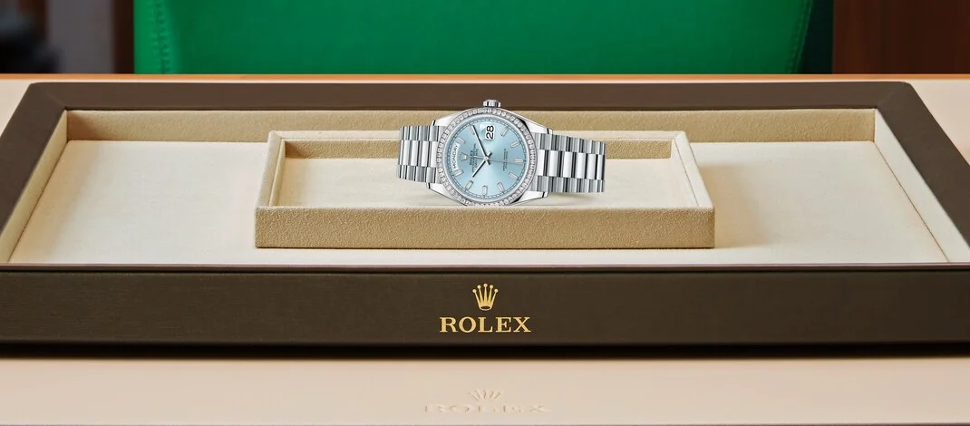 Rolex Day Date in Platinum M128396TBR 0003 Huber