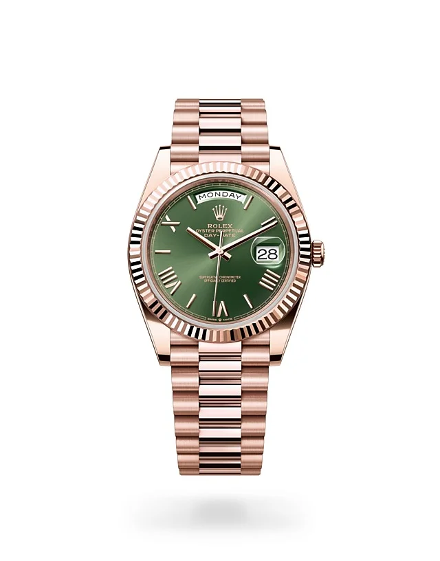 Rolex Day-Date Oyster, 40 mm, Everose-Gold - M228235-0025 at Huber Fine Watches & Jewellery