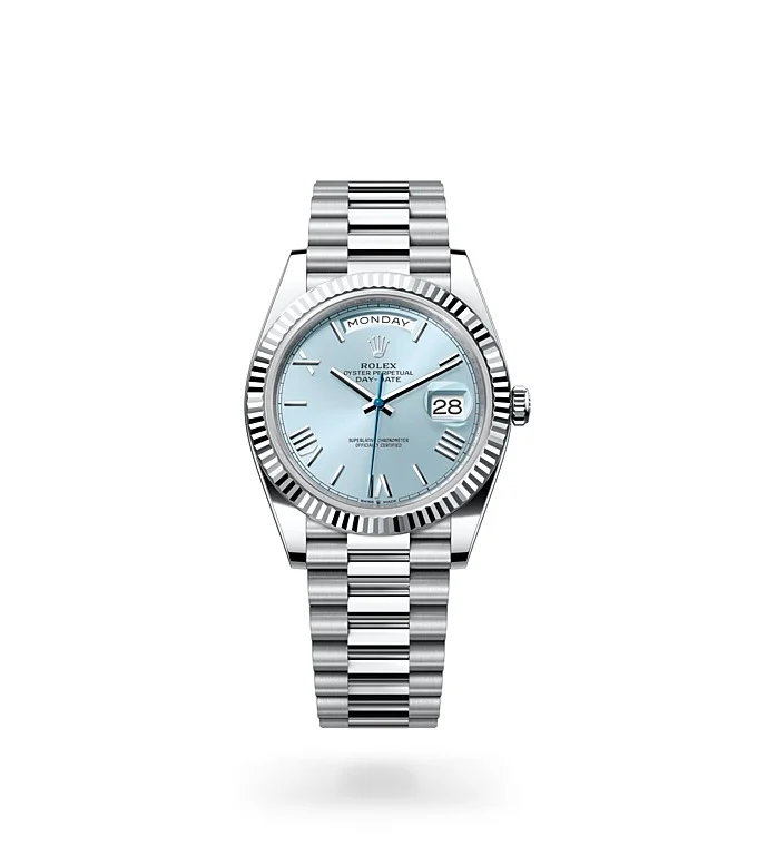 Rolex Day-Date Oyster, 40 mm, Platin - M228236-0012 at Huber Fine Watches & Jewellery