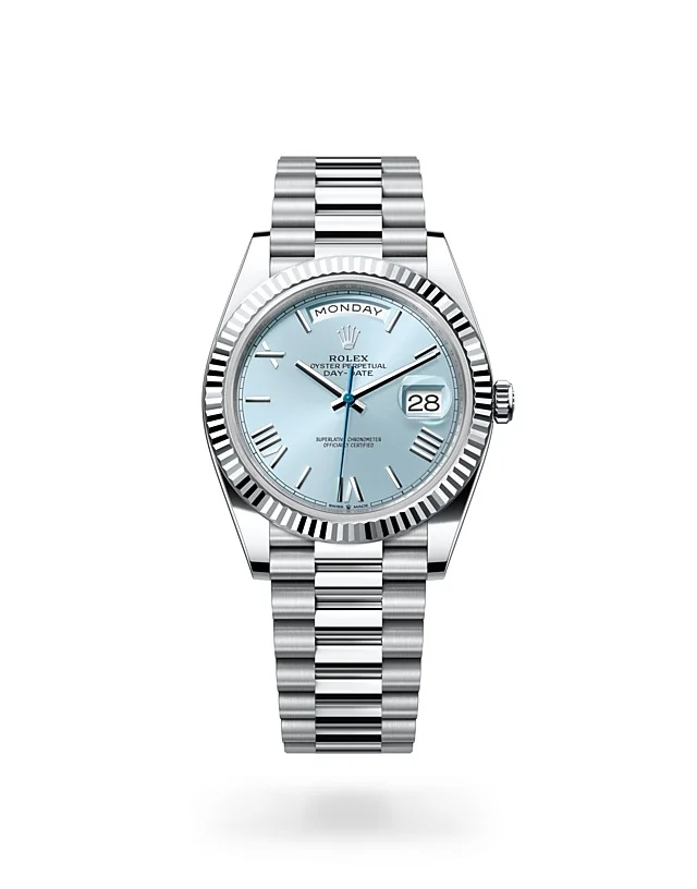 Rolex Day-Date Oyster, 40 mm, Platin - M228236-0012 at Huber Fine Watches & Jewellery