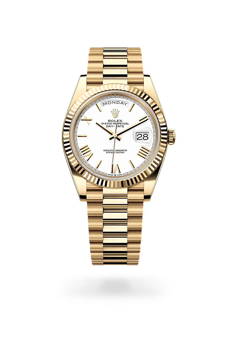 Rolex Day-Date Oyster, 40 mm, yellow gold - M228238-0042 at Huber Fine Watches & Jewellery