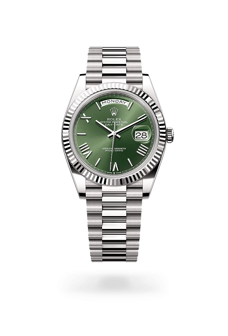 Rolex Day-Date Oyster, 40 mm, Weißgold - M228239-0033 at Huber Fine Watches & Jewellery