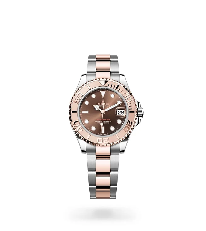 Rolex Yacht-Master Oyster, 37 mm, Edelstahl Oystersteel und Everose-Gold - M268621-0003 at Huber Fine Watches & Jewellery