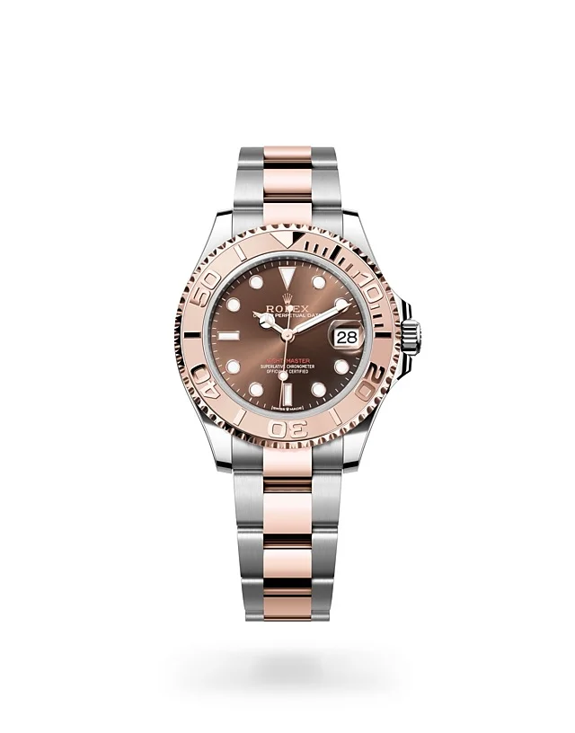 Rolex Yacht-Master Oyster, 37 mm, Edelstahl Oystersteel und Everose-Gold - M268621-0003 at Huber Fine Watches & Jewellery