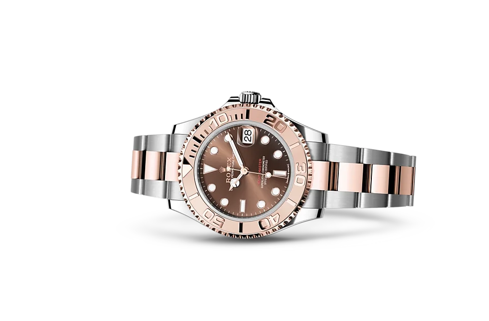 Rolex Yacht-Master Oyster, 37 mm, Edelstahl Oystersteel und Everose-Gold - M268621-0003 at Huber Fine Watches & Jewellery