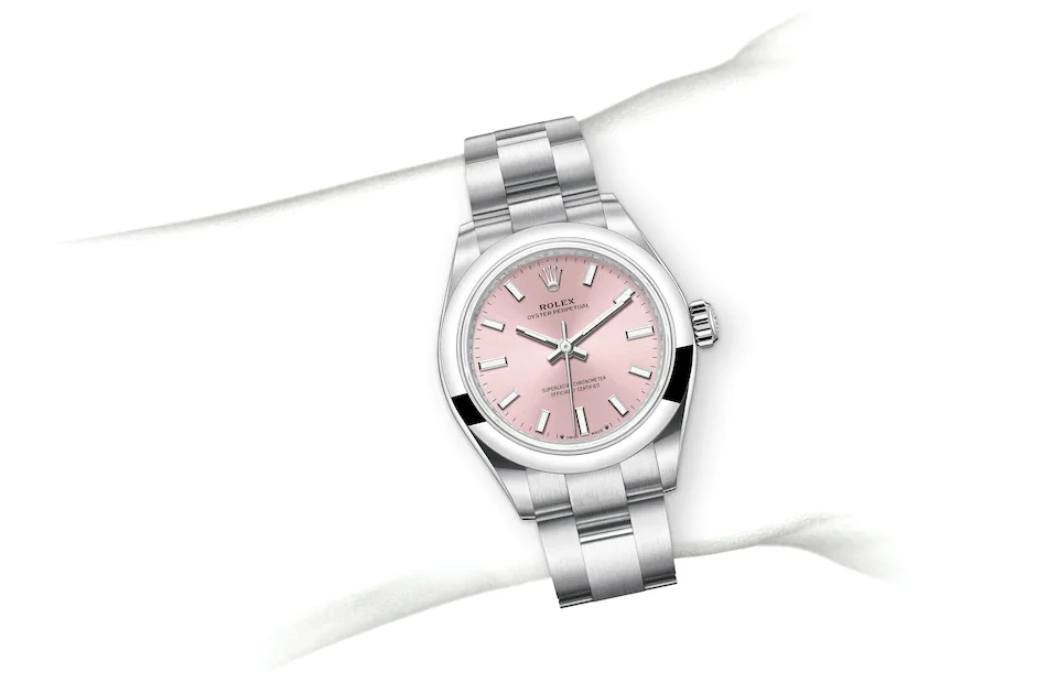 Rolex Oyster Perpetual Oyster, 28 mm, Edelstahl Oystersteel - M276200-0004 at Huber Fine Watches & Jewellery