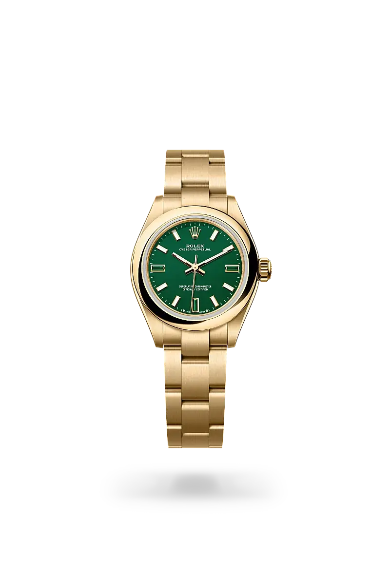Rolex Oyster Perpetual Oyster, 28 mm, Gelbgold - M276208-0002 at Huber Fine Watches & Jewellery