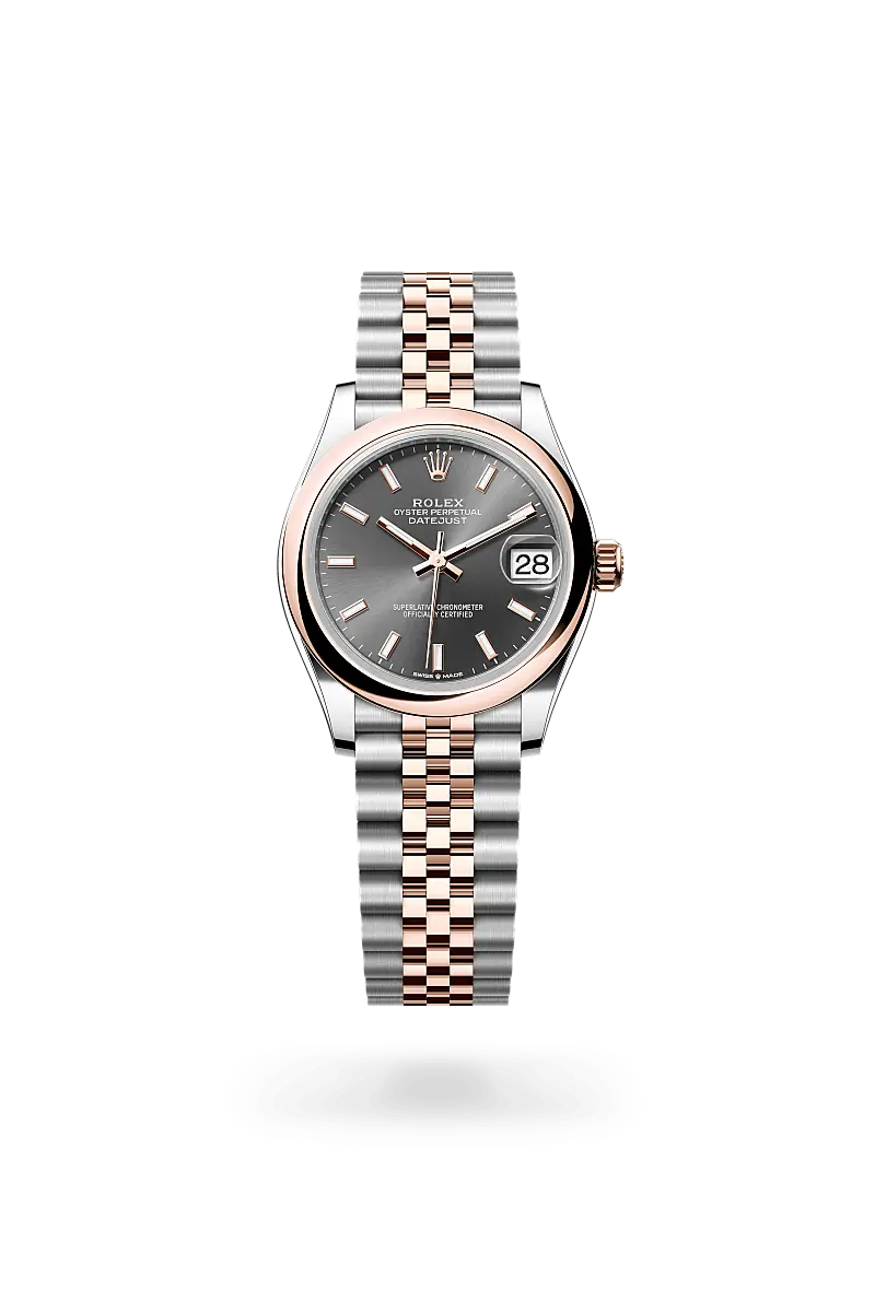 Rolex Datejust Oyster, 31 mm, Oystersteel and Everose gold - M278241-0018 at Huber Fine Watches & Jewellery